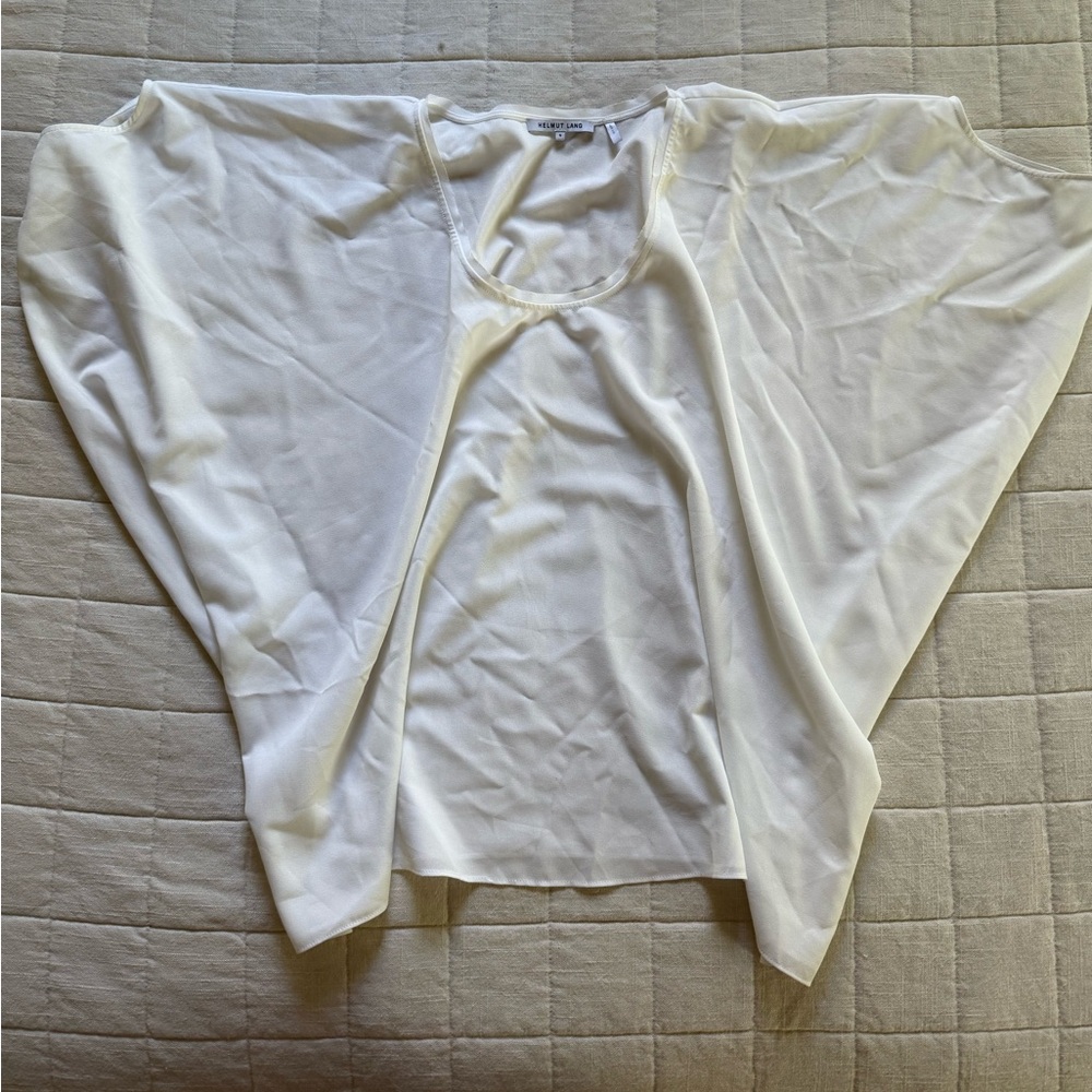 NWOT Helmut Lang Asymmetric Wing Top • Size S